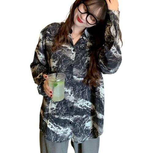 TDFunlive Women's Oversized Shirts
