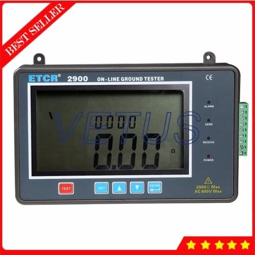 ETCR2900 Digital Ground Resistance Tester with Online monitoring earth resistance measurement AC 0~600V ground voltage detector