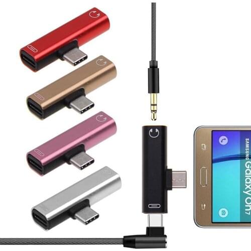 USB-C Type C Adapter Port to 3.5MM Aux Audio Jack Earphone Headphone Cable USB