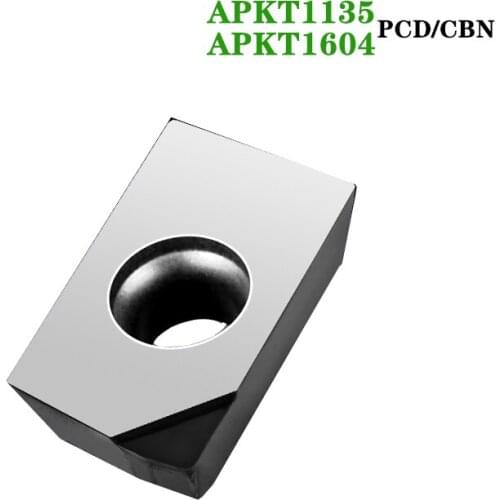 1PC APKT113502 APKT113504 APKT160404 APKT160408 SEHT1204 Diamond Inserts PCD CBN APKT SEHT Blade CNC Lathe Milling Cutter Tools