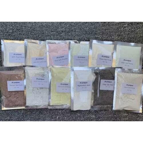 12 Mixed Soft Powder Fical Care Moisturizing Beauty Salon Firming Lifting Anti Aging SPA Products
