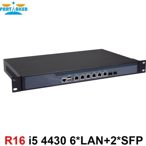 Hardware firewalls appliance network router 1u with 2 SFP intel 82599ES 6*82574L Gigabit lan Intel Quad Core i5 4430 3.0Ghz