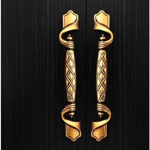 Free shipping European cupboard door handle American retro wardrobe pulls Antique door handle Drawer cabinet small knobs96/128mm