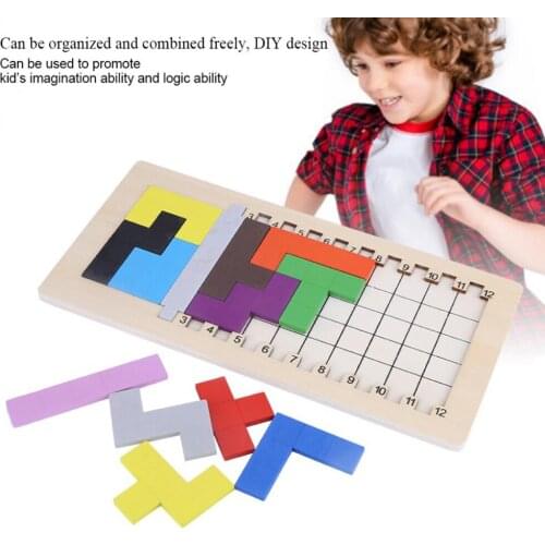 Wooden Puzzles Brain Training Intelligence Tangram intelligence Alphabet Numbers Learning Educational Toys for Children Gifts