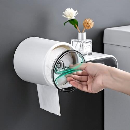 GUNOT Waterproof Toilet Paper Holder Creative Tissue Dispenser For Bathroom Portable Toilet Paper Roll Holder Storage Box