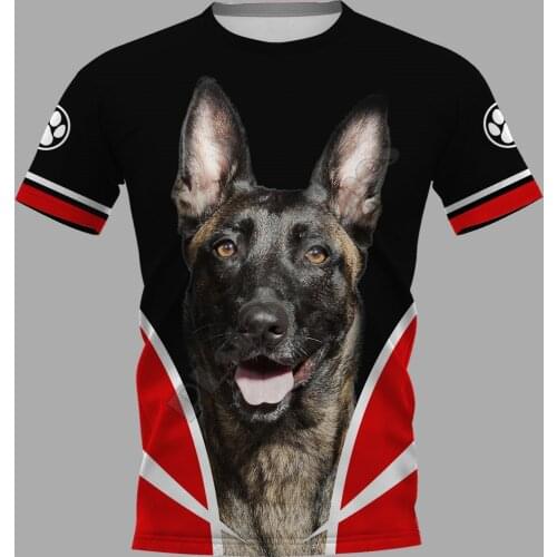 Malinois 3D Printed t shirts women for men Summer Casual Tees Short Sleeve T-shirts Short Sleeve Drop Shipping 02
