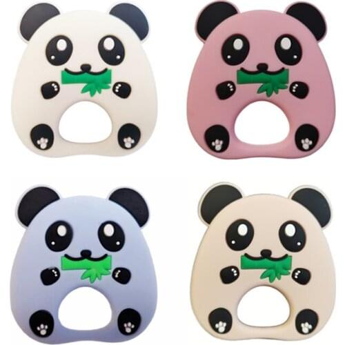 Chewing Silicone Teether Rodent Animal Teething Toys Necklace Pendant Soft Silicone Baby Nursing Gift BPA Free Bebe Shower Gifts