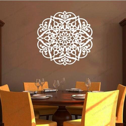 Hinduism Namaste Yoga Mandala Vinyl Wall Garage Stickers Home Decor Room Art Mural Wall Decal Wallpoof CX1871