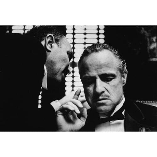 Print Wall Art Painting Black White Canvas Picture The Godfather Retro Iconic Movie Art Pictures Oil Home Decor
