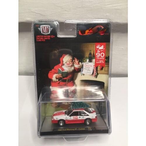 M2 1/64 1987 Mustang 1975 Open Diecast Collection of Die-casting Simulation Alloy Model Car Children Toys