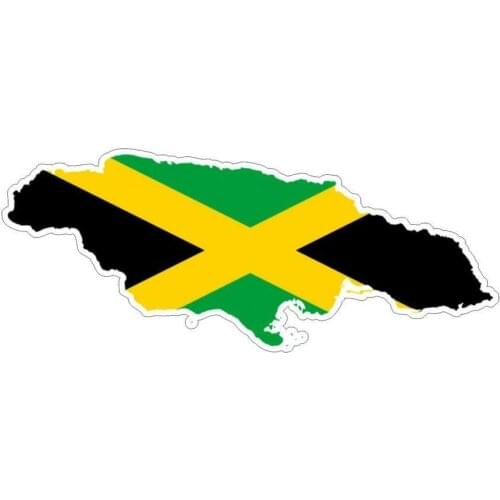 Creative Sticker Car Moto Map Flag Vinyl Outside Wall Tuning Laptop Trunk KK Vinyl Cover Waterproof PVC Decal Macbbook Jamaica