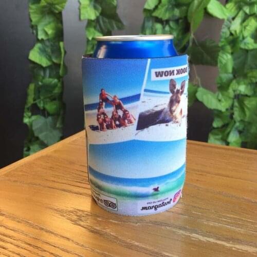 120 pcs/lot Stubby Holders Custom With Customer Design/Logo Print Neoprene Beer Cooler Can Cooler For Wine Foods And Beer Bottle