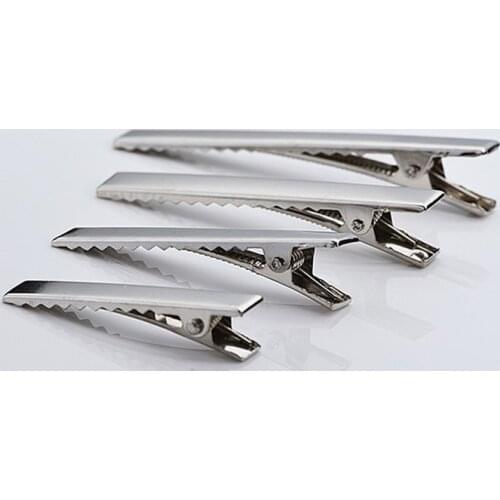 Lucia crafts Multi Sizes Option Rhodium Plated Iron metal Prong Barrettes Clips Hair Clip Garment Finding G1103