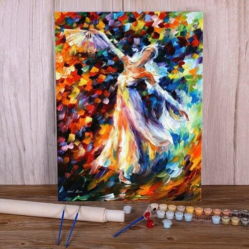 Snow Queen Painting By Numbers Package Acrylic Paints 50*70 Canvas Painting Decorative Paintings For Kids Wholesale