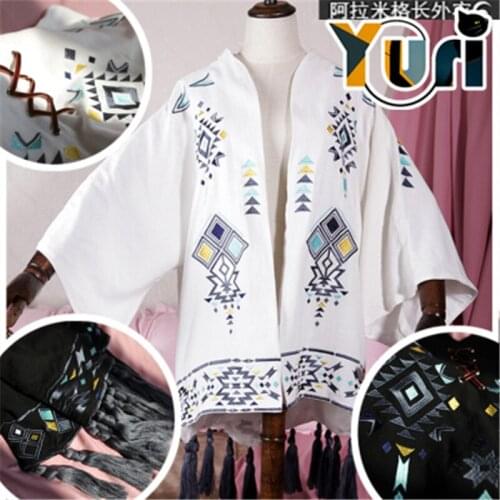 Limit Final Fantasy XIV FF14 Ala Mhigo Long coat white Short sleeve costume Cosplay fashion Cos Cute Gift C