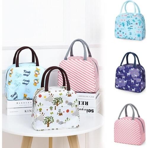 Portable Insulated Thermal Lunch Bag Handbag Bento Pouch Dinner Container School Food Storage Bags Outdoor camping traveing bag