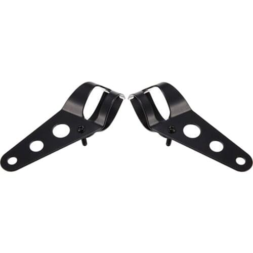 Adjustable 35mm~43mm Black Motorcycle Headlight Mounting Brackets Fork Clamps
