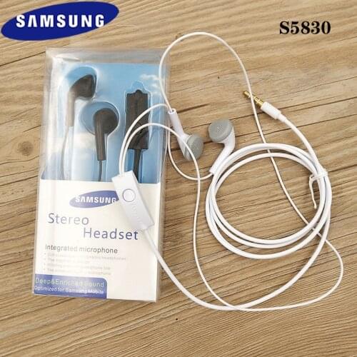 S5830 Original Samsung EHS61 3.5MM Earphones Sports Earbuds Microphone For Galaxy A71 A51 A31 A70S A50S A30S J5 J7 S7 S8 S9 S10
