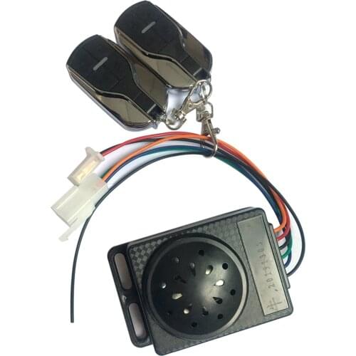 36-72V RC Electric Scooter Alarm Security System Waterproof Dustproof 110dB Moped Remote Control Anti-theft Alarm