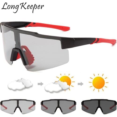 Photochromic Sunglasses Men Polarized Lens Bicycle Glasses Mountain Bike Goggles Male Sunglasses Sports Eyewear Goggles Oculos
