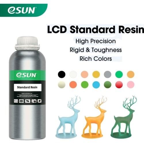 ESUN LCD UV 405nm Standard Resin Rapid 3D Printer Resin for Photon UV Curing LCD 3D Printer Photopolymer Resin Liquid 3DResin1KG
