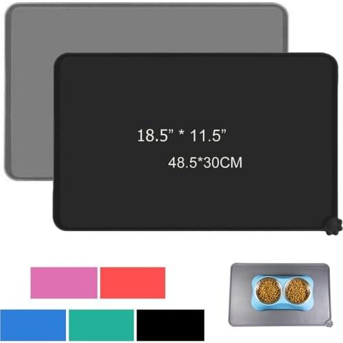 Waterproof And Non-slip Silicone Pet Food Mats, Cat Food Leakage Prevention Mats, Dog Food Mats, Pet Car Mats, Pet Mats