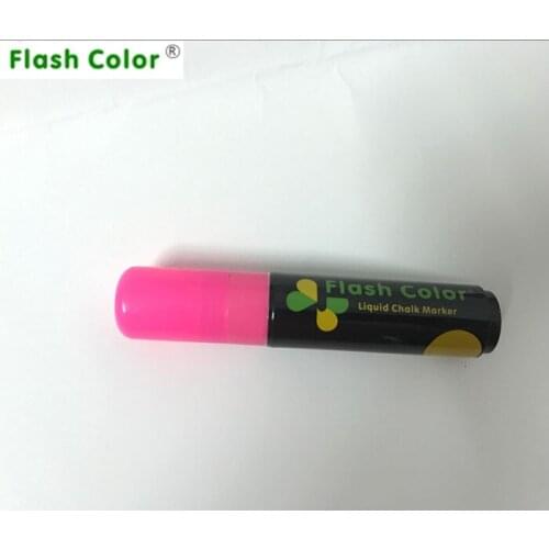 Flashcolor Colorful NEW 10mm Highlighter Fluorescent Wet Liquid Chalk Neon Marker Pen PINK 1PCS