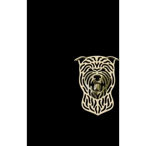 Women and Men Lapel Pin Glen of Imaal Terrier Brooch Trendy Gold And Silver-plated free ship