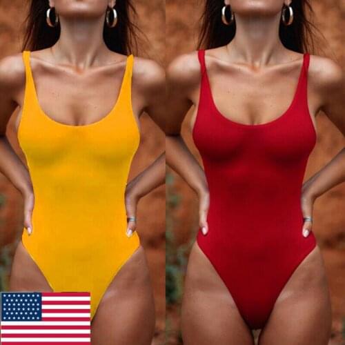 Womens One Piece Swimwear Push Up Backless Monokini Beachwear Swimsuit Bikini