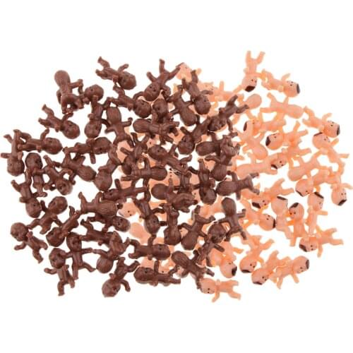 100Pcs Mini Plastic Babies for Ice Cube Game Baby Shower Decoration for Boy, Girl, Party Favors Supplies 1inch