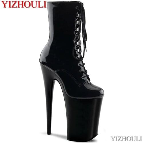 23 cm sexy gladiator style 9 inch high heel rivet decoration vamp, model nightclub dancing shoes