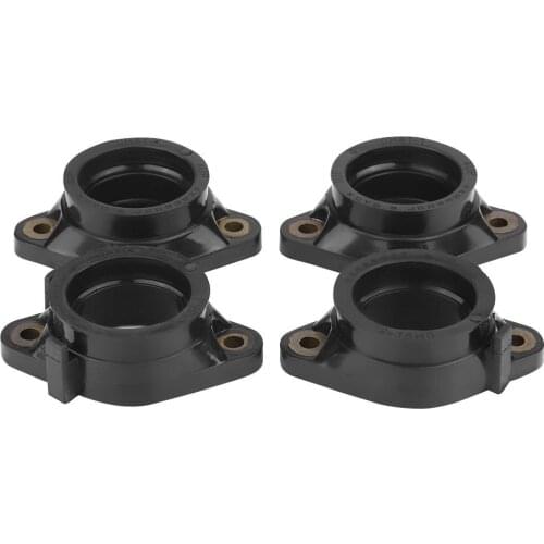 4 Pcs Motorcycle Carburetor Intake Manifold Boot Joint for GSF1250 Bandit 2007-2016