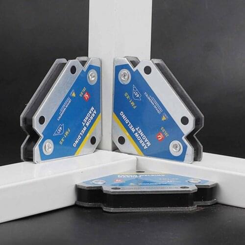 4Pcs FM1-XS Welding Locator 45/90/135 Degree Welding Magnet Holder Arrow Positioner Fixture Ferrite Auxiliary Locator Tools