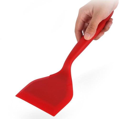 Non-stick Silicone Cooking Spatula Kitchen Cake Baking Scraper Home Cookware