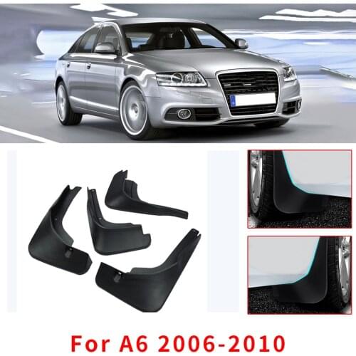 Car Mud Guards For Audi A6 2006 2007 2008 2009 2010 Front Rear Splash Guards Over Fender Kit Car Styling Fender Accessories