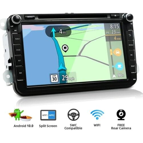 Double 2Din Android 10 Car DVD Multimedia Player for Volkswage Golf MK5 MK6 Passat B5 B6 Tiguan Polo skoda octavia rapid fabia