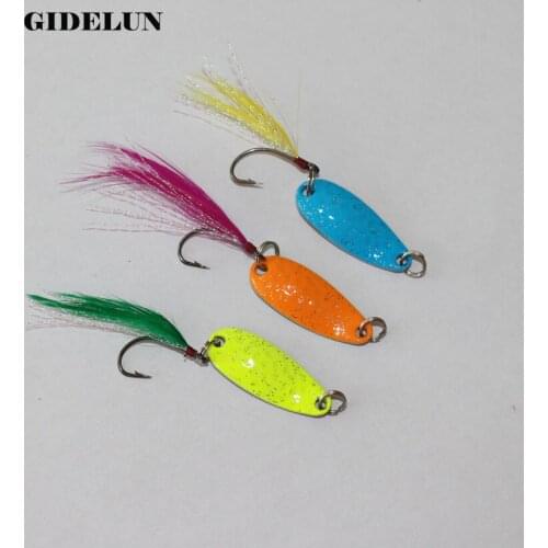 Free shipping 45pcs/lot 2.9cm 4g metal fishing lure tackle spoon bait wholesale fishing lure wobbler bait crank lure