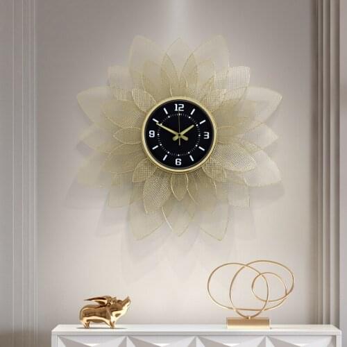 Large Luxury Wall Clock Modern Design Nordic Creative Art Wall Clock Silent Living Room Reloj De Pared Home Decoration DG50WC