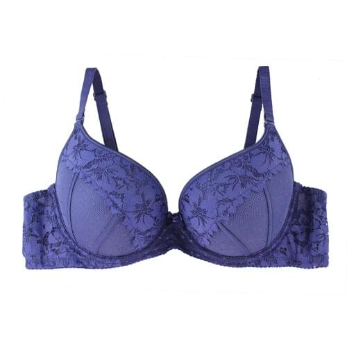 1195c Push Up Bra High-Quality And Beautiful Bra Floral Lace Trim For Womens Underwear