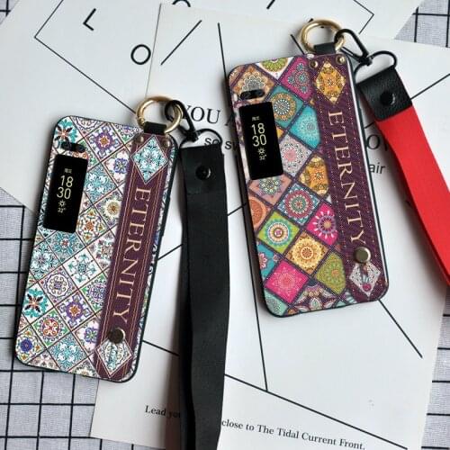 Luxury Case With Nect Strap For Meizu E3 E2 U10 U20 Pro7 Pro6 Holder Cloth Wrist Back Cover For Meizu Pro 6 7 Plus