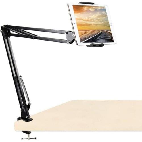 Tablet Mount Holder,Tablet Phone Arm Stand 360° Rotation Articulating Arm Phone Mount Stand for iPhone/iPad Mini Air Pro 7-11