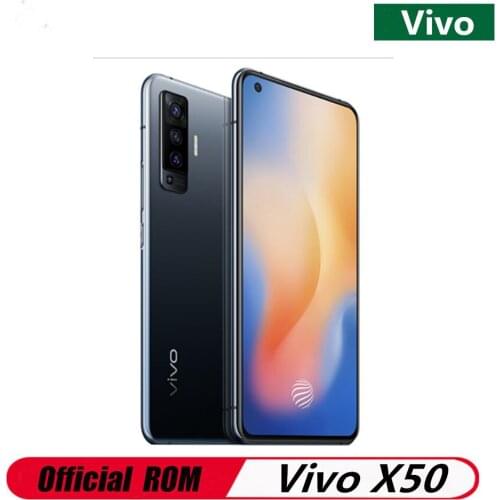 DHL Fast Delivery Vivo X50 5G Cell Phone 6.56 inch AMOLED 90HZ Face ID Screen Fingerprint 33W Charger 48.0MP IMX598 X50 5G