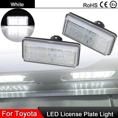 For Toyota Land Cruiser Prado J120 J100 J200 Reiz Mark X For Lexus LX470 GX470 LX570 LED License Plate Light Number Plate Lamp