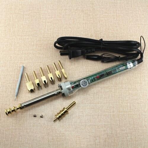 Leather Electric Iron Brass Edge Sealing Machine Line for Leather Craft Press Edge Side Head Drum and Twist Groove Iron machine