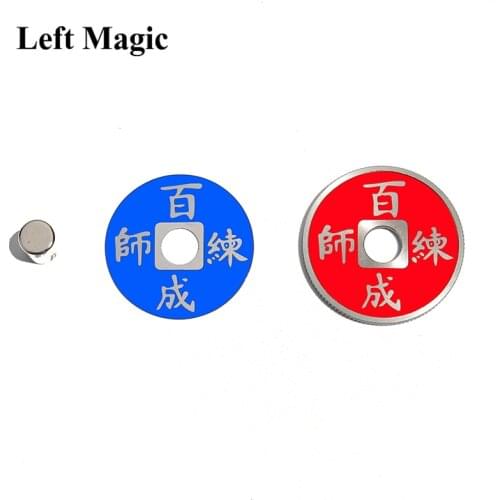 1 Set Chinese Coin Color Change Magic Tricks Mental Magic 3 Colors Coins Change For One Coin Props Accessories Mentalism Comedy