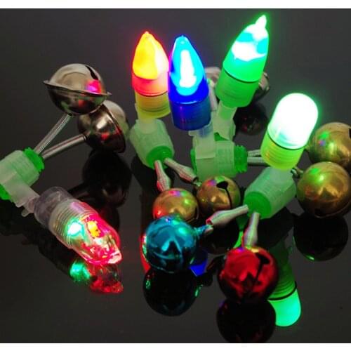 Copper Twin Spiral Bells Pole Outdoor Portable Easy Fishing Outdoor Night Carp Fishing Rod Carrying Tip Bite Alarm Bell