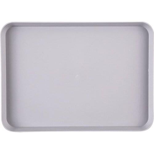Multi-function Nordic Simple Rectangular Durable Easy to Clean Fruit Dessert Vegetables Plastic Storage Tray Kitchen Supplies
