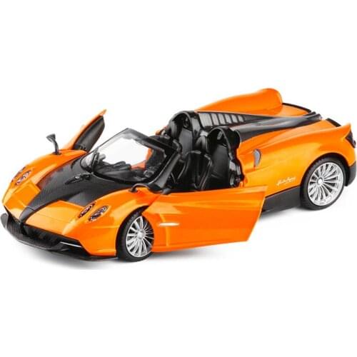 1:24 Alloy Car Model Supercar Metal Diecast Toy Vehicles Car With Pull Back Flashing Musical Gift For Childrens Race Car V039