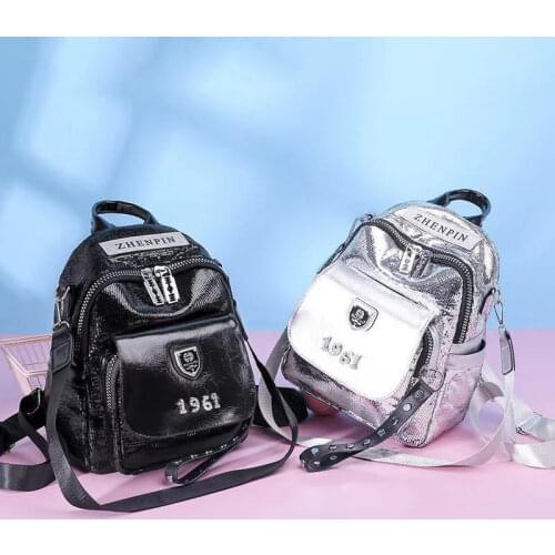 Fashion personality womens backpack high quality youth leather backpack girl school shoulder bag Bagoc mochila