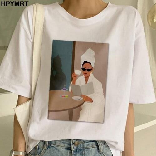 2020 new Women print t shirt aesthetic fashion girls 90s tshirt harajuku ulzzang Graphic summer t-shirt top tee female clothing